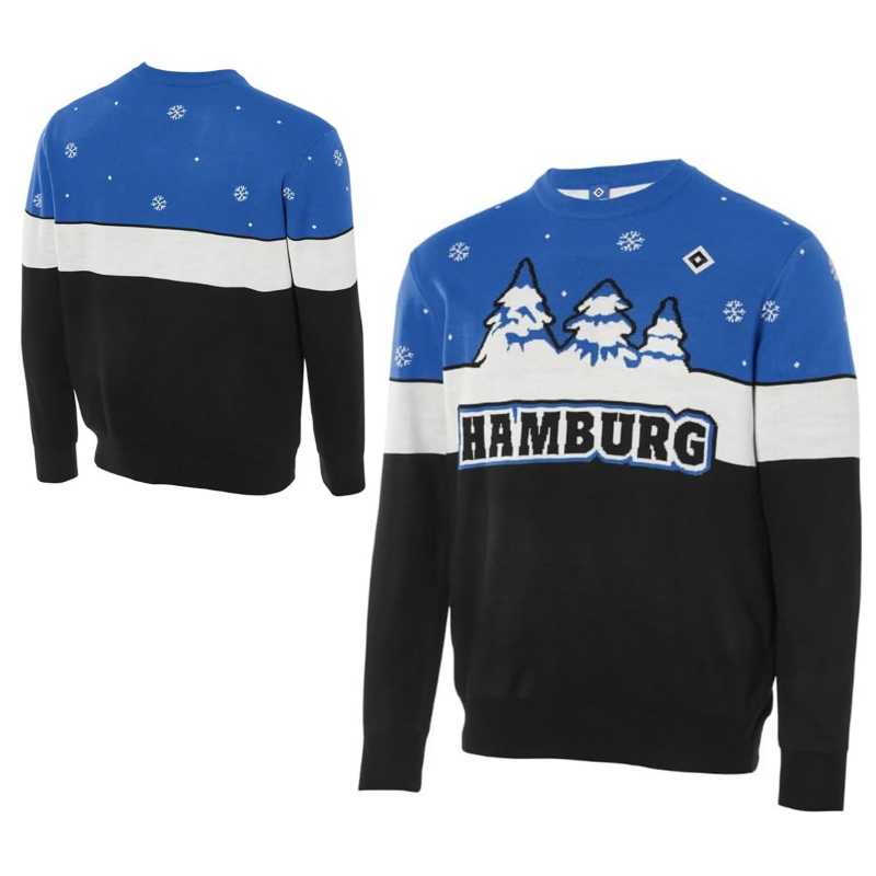 Hamburger SV Ugly Christmas Sweater Tannen Pullover