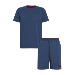 FC Bayern München Herren Shorty navy kurzer Schlafanzug FCB