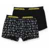 Borussia Dortmund Boxershorts 2er-Set Schwarz und Schwarzgrau Gemustert | Shorts | Unterhose | BVB 09 - Größe S bis XL
