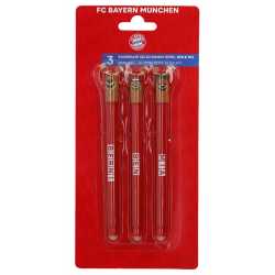 FC Bayern München Gelschreiber 3er Set - Berni, Ben, Mia - radierbar | Stift | Gelstift | FCB