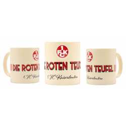 1. FC Kaiserslautern Tasse Relief - Die Roten Teufel - Retro | Kaffeetasse |FCK