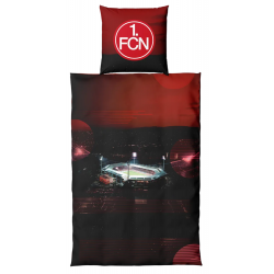 1. FC Nürnberg Bettwäsche - Stadion - 2teilig | 135 x 200 cm | Baumwolle | FCN