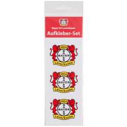 Bayern 04 Leverkusen Aufkleber - Logo - 3er Set klein| vierfarbig | 5.8 x 4.5 cm | Sticker