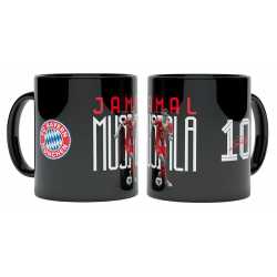 FC Bayern München Tasse - Musiala - Schwarz | Spielertasse | Kaffeetasse | FCB