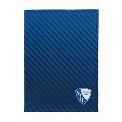 VfL Bochum 1848 Flanellfleecedecke - Streifen - 150 x 200 cm | Kuscheldecke | Decke
