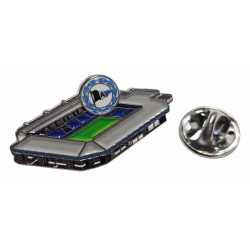 Arminia Bielefeld Pin - Stadion - schwarz-weiß-blau | Anstecker