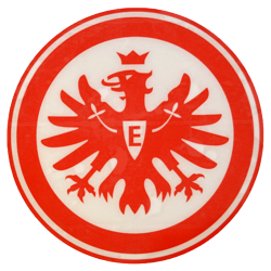 Eintracht Frankfurt Aufkleber - Logo innen rot - Sticker, Autoaufkleber SGE - Plus Lesezeichen I love Frankfurt
