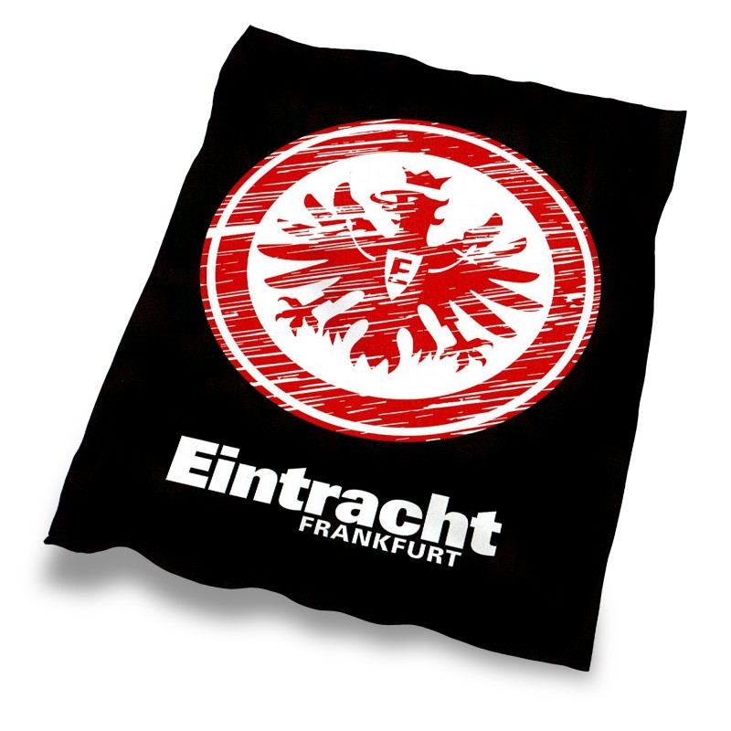 Eintracht Frankfurt Veloursdecke Logo , Kuscheldecke ...