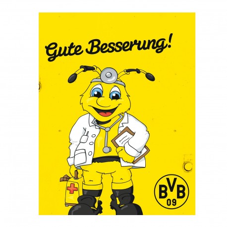 Borussia Dortmund Grußkarte Gute Besserung Karte Emma BVB 09 - NewFanCorner